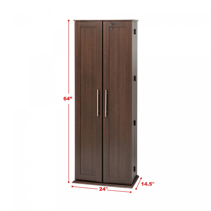 23-shelf Multimedia Storage - Espresso 