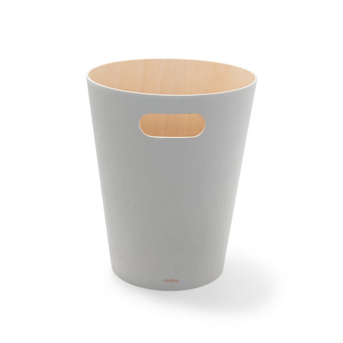 Umbra Woodrow Garbage Bin Trash Can - Grey