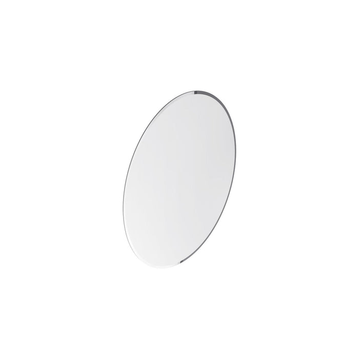Mortise 20 Inch Frameless Oval Mirror In Chrome 