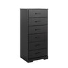 Prepac Rustic Ridge 23.75\" 6-Drawer Chest - Black