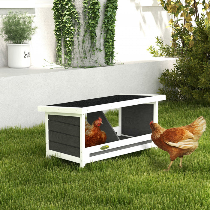 Pawhut Wood Nesting Boxes For Chickens, Laying Nest Box, Chicken Coop Accessories With Asphalt Roof,