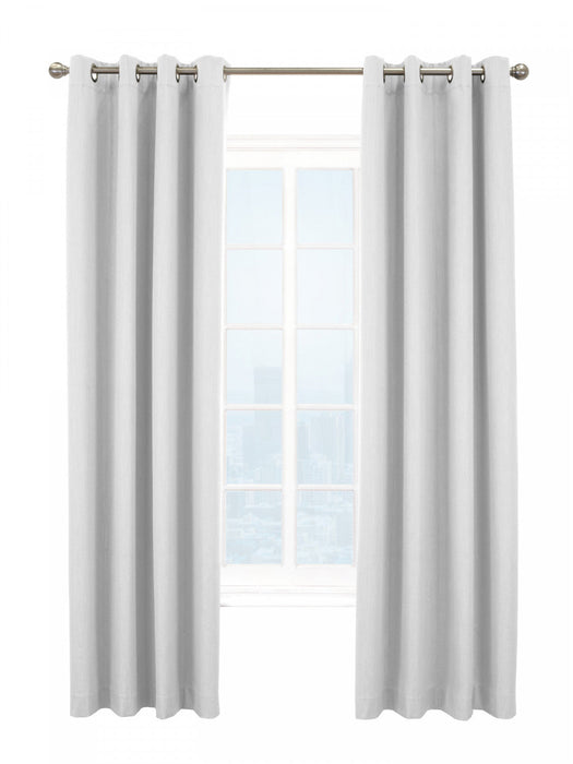 Thermaplus Kelly White Blackout Grommet Curtain Panel - 52 x 95