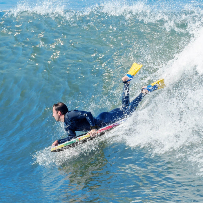 Costway 41" Lightweight Body Board With Eps Core Xpe Deck Hdpe Bottom Crescent Tail Colorful