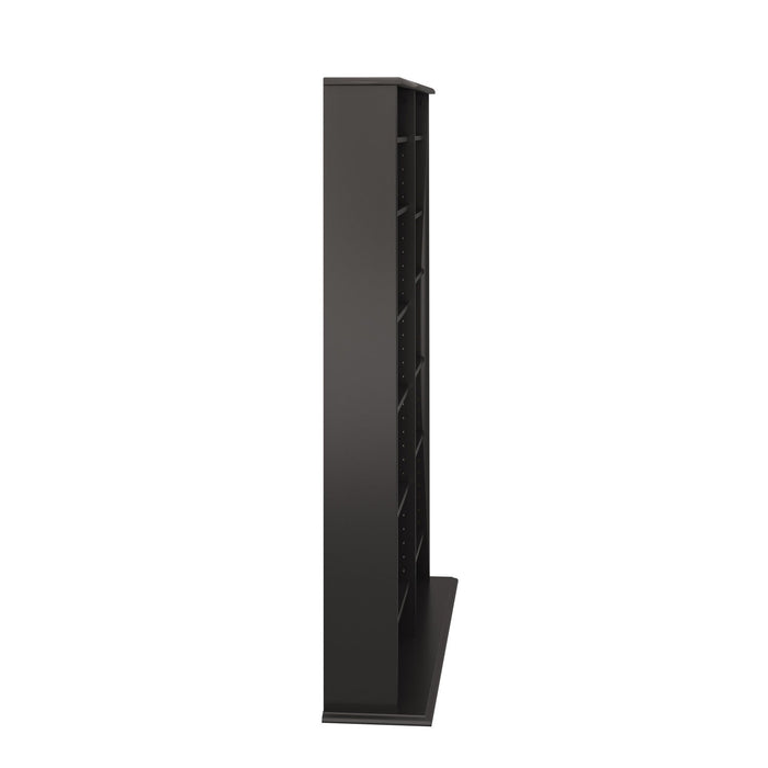 Double Width Wall Storage - Oak Black