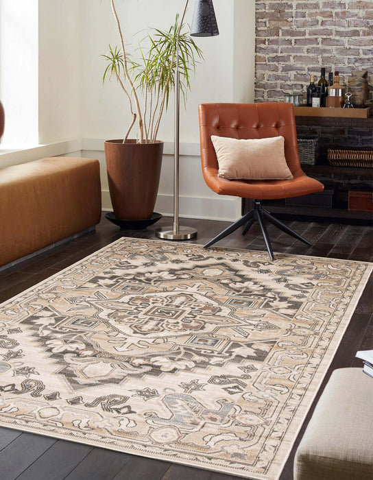 Addie Beige Area Rug - 5'0\" X 8'0\"  