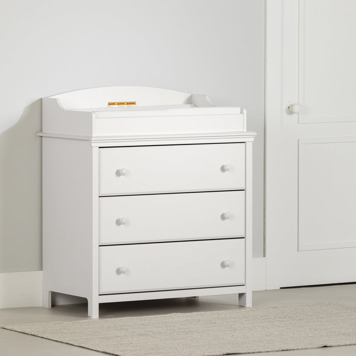Cotton Candy 3-drawer Changing Table - Pure White 