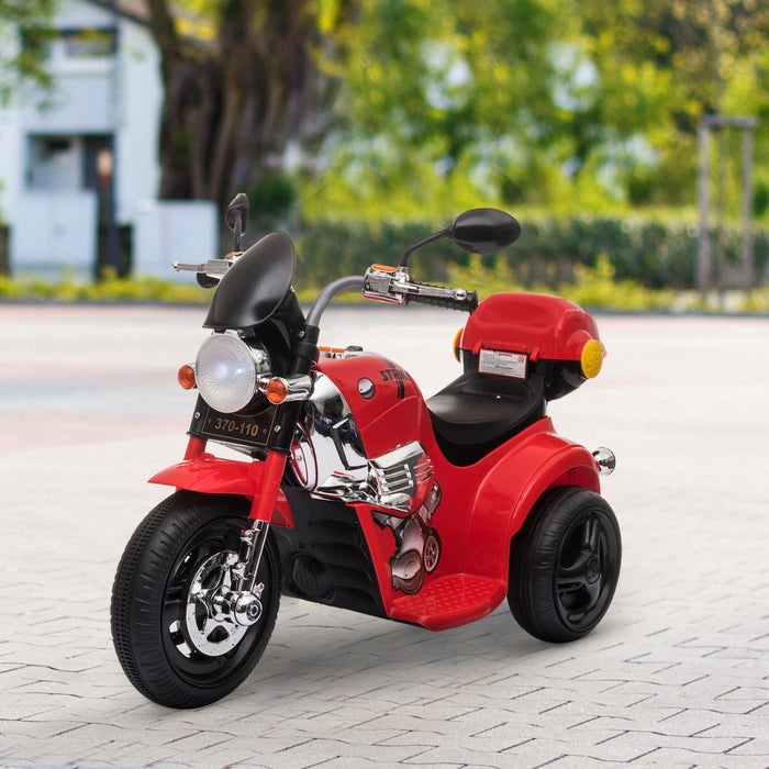 Aosom 6v Kids Electric Powered Ride-On Motorcycle Ride On Toy Battery Powered With Light Music Mp3 3