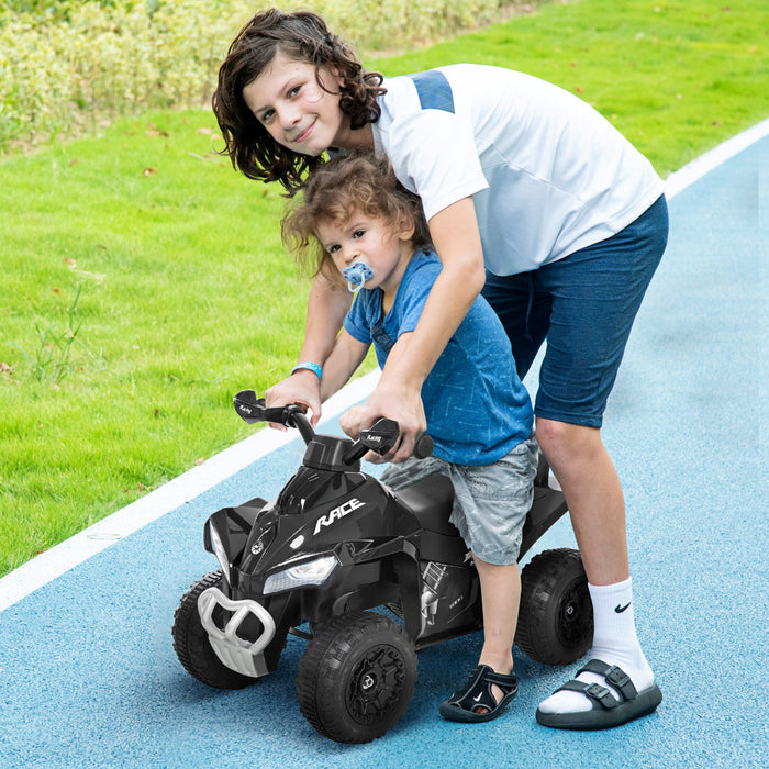 Aosom 4 Wheels Ride On Motorcycle Toy For Kids Baby Toddler Ride-on Car Walker No Power Foot To Floo