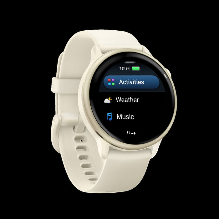 Garmin Vivoactive 6 Lunar Gold Fitness Smartwatch - Activity Monitor, Daily Workouts, HRV Status, Running Dynamics, PacePro Guidance, Smart Notifications