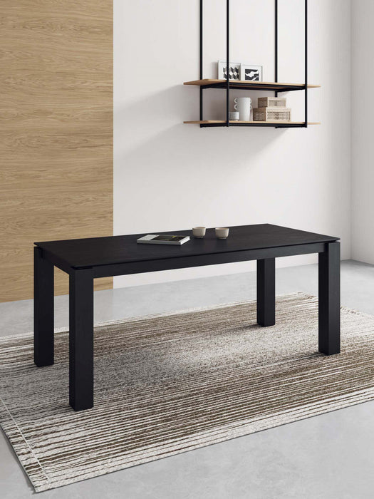 Rockaway Modern Industry Chic 71\" Dining Table in Black 