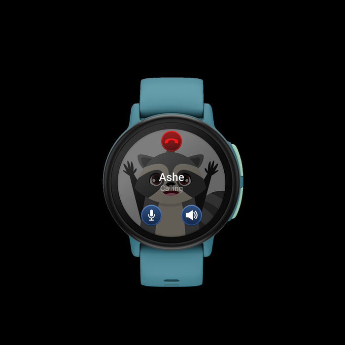 Garmin Bounce 2 Turquoise Kids Smartwatch - Active Tracker, Two-Way Communication, Weather Updates, Stopwatch Alarms, Assistance Feature, Family Challenges