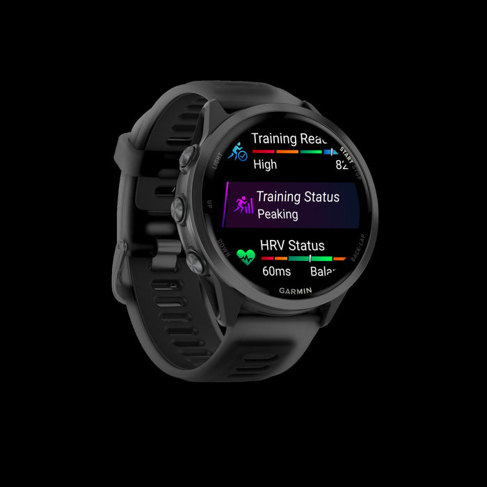 Garmin Forerunner 570 Smartwatch 47mm, Amoled, Slate Gray Aluminum, Black, Gps Fitness Tracker, Running, Triathlon, 11-day Battery