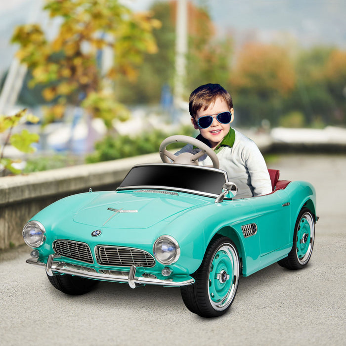 Aosom 12v Electric Powered Ride-On Car For Kids With Remote Control, Battery Powered Electric Vehicl