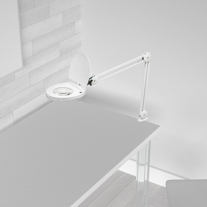 Dainolite LED Magnifier Lamp 8w White Finish