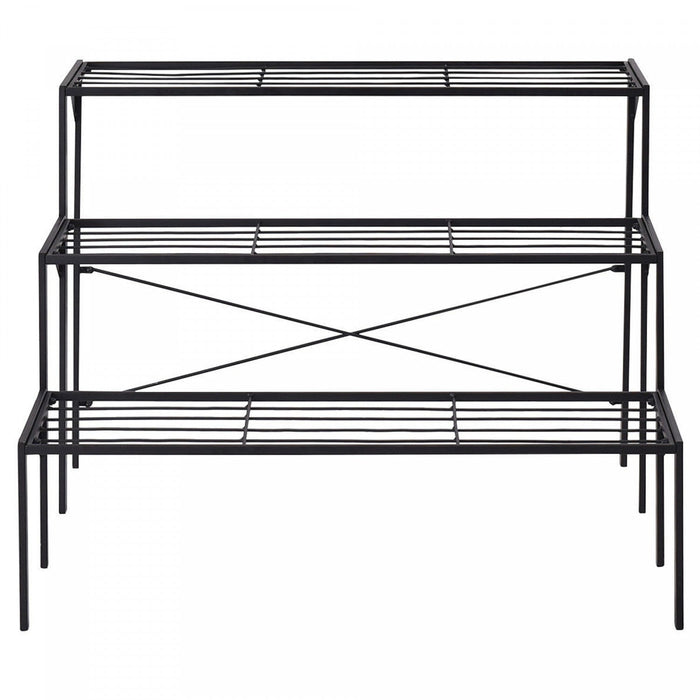 Costway 3 Tier Shelf Flower Plant Display Stand Rack Large Metal Heavy Duty