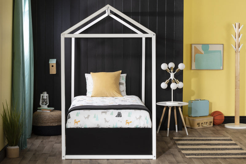 Sweedi Twin House Bed - Pure White 