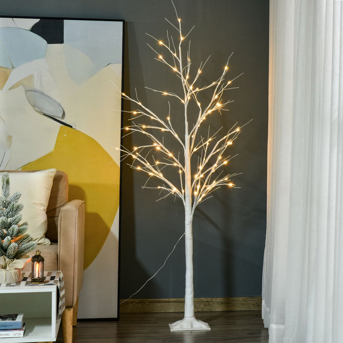 Outsunny 5ft Tree Light With 58 Warm Leds And 8 Modes
