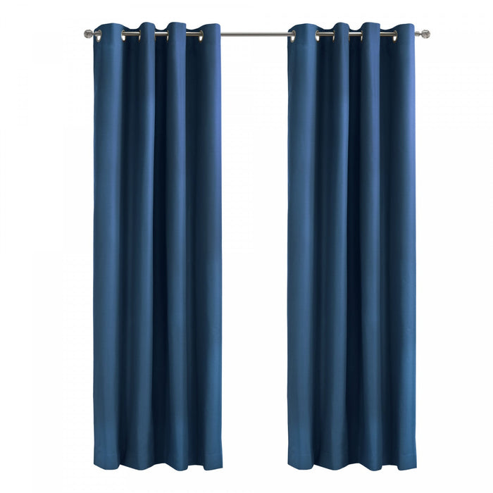 Thermaplus Alpine Navy Blackout Grommet Curtain Panel - 52 x 95