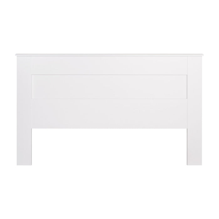 King Flat Panel Headboard - White