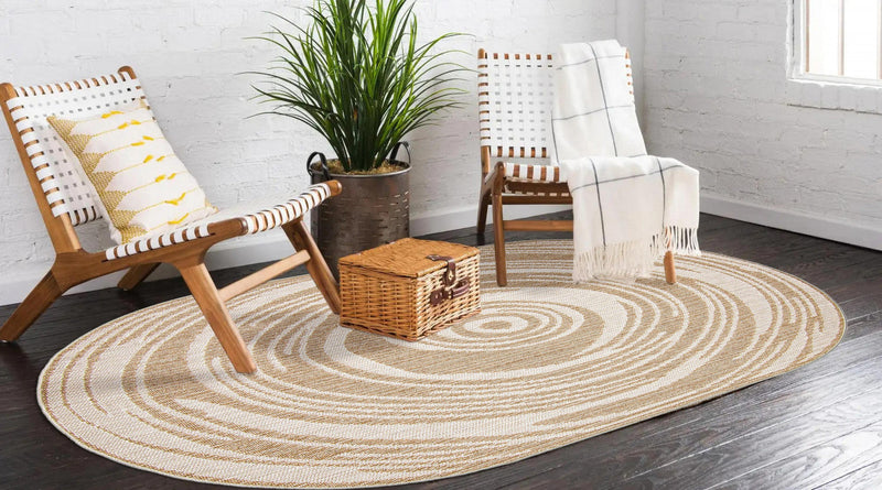 Ping Taupe Area Rug - 5'0\" x 8'0\"