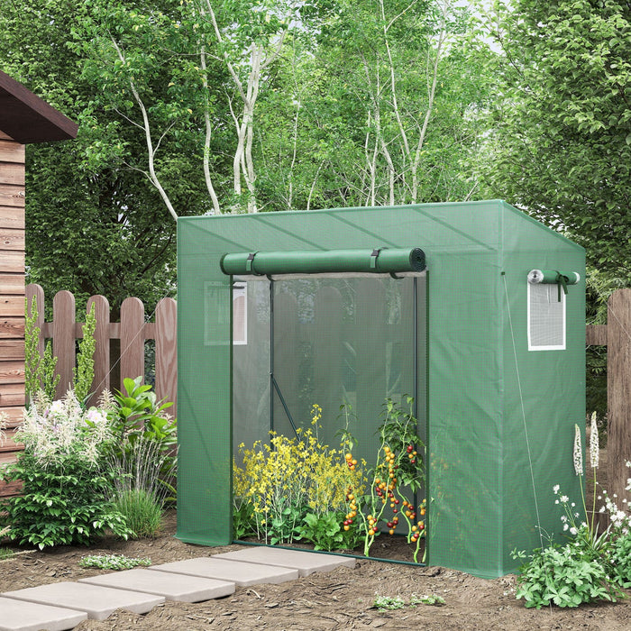 Outsunny 6.6' X 2.5' X 5.5' Walk-in Greenhouse Patio Hot House Plants Flowers Herbs Tomato Grow With