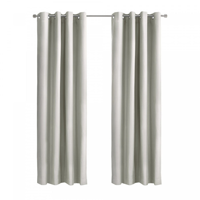Thermaplus Alpine White Blackout Grommet Curtain Panel - 52 x 95