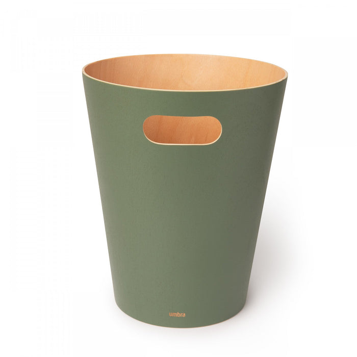 Umbra Woodrow Garbage Bin Trash Can - Spruce