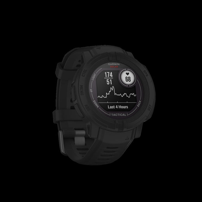 Garmin Instinct® 2 Solar Tactical Edition Gps Smartwatch - Hiking With Multi-gnss Support - Black