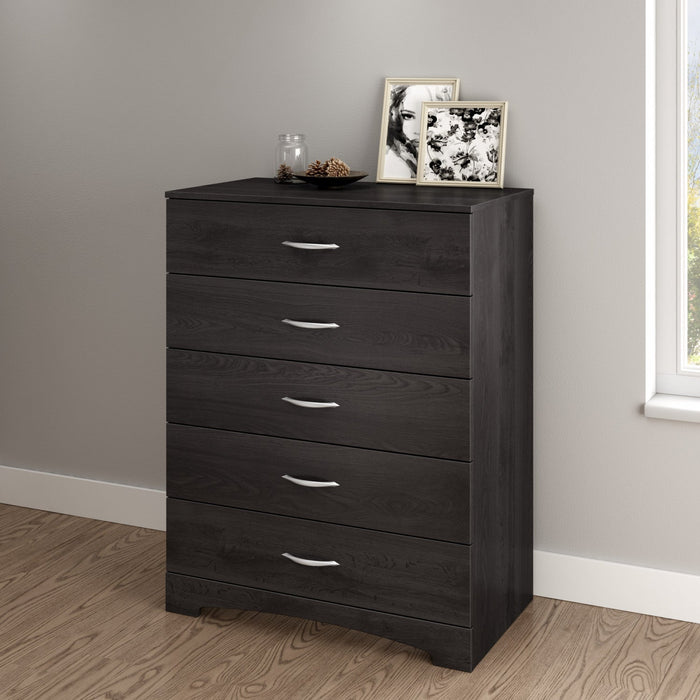 Step One 5-drawer Chest - Gray Oak 