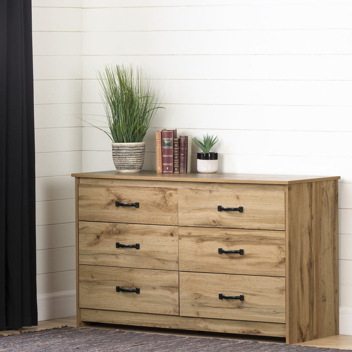 Tassio 6-drawer Dresser - Nordik Oak 