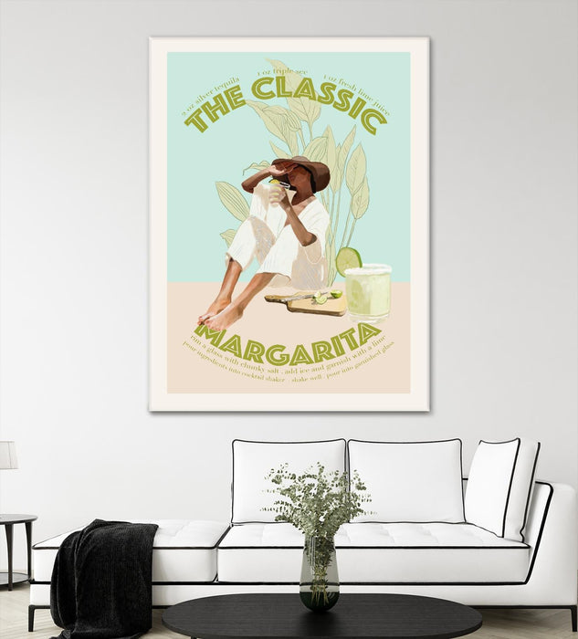 \"The Classic Margarita \" Giant Art 72x54 Wall Art