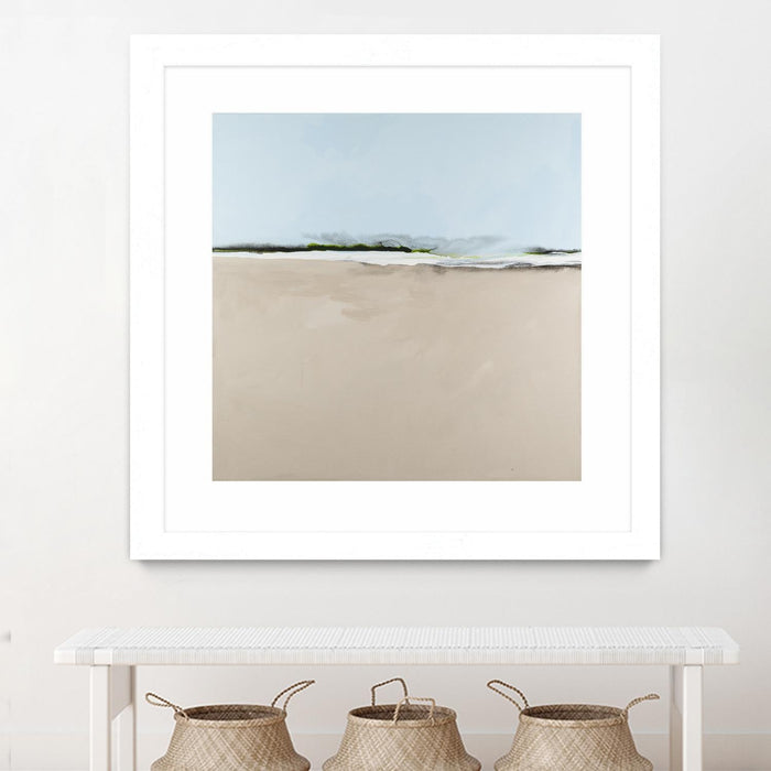 \"Simply Stated\" Matted and Framed White 30x30 Wall Art