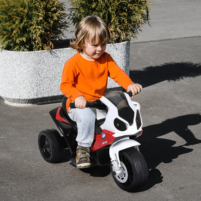 Aosom Kids Motorcycle, 6v Battery Powered Ride-On Toddler Motorcycle With Headlight, Music, 3 Wheels