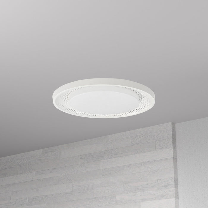 Dainolite Boullier Flush Mount 30w Matte White White Acrylic Diffuser Lamp