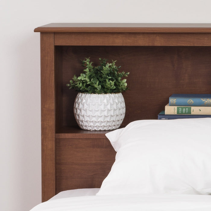 King Bookcase Headboard - Cherry