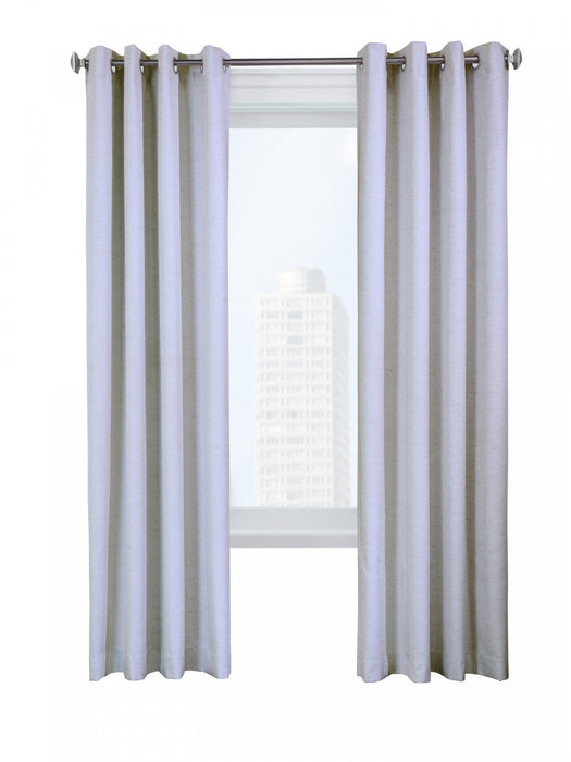 Thermaplus Suprema White Blackout Grommet Curtain Panel - 52 x 84