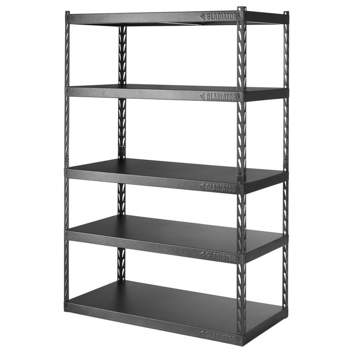 Gladiator 48\" Wide EZ Connect Rack with Five 24\" Deep Shelves - Hammered Granite