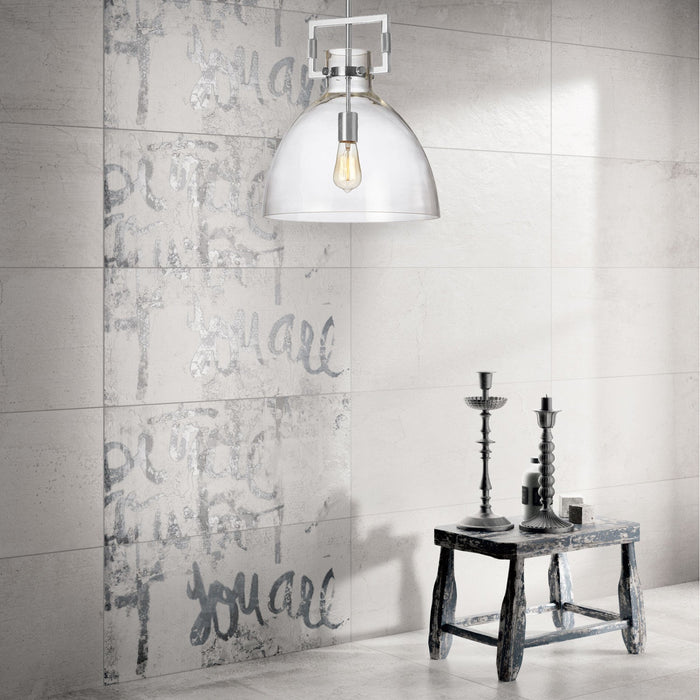 Dainolite Liberty 1 Light Pendant Polished Chrome Finish Lamp