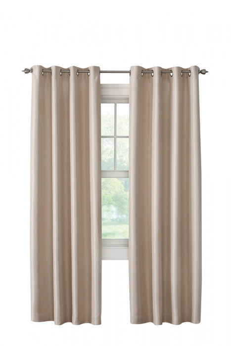 Thermalogic Antique Satin Champagne Room Darkening Grommet Curtain Panel - 52 x 84