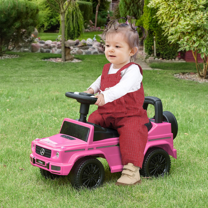 Aosom Compatible Baby Sliding Car, Ride On Toys For Toddlers, Foot To Floor Slider Push Stroller, W/