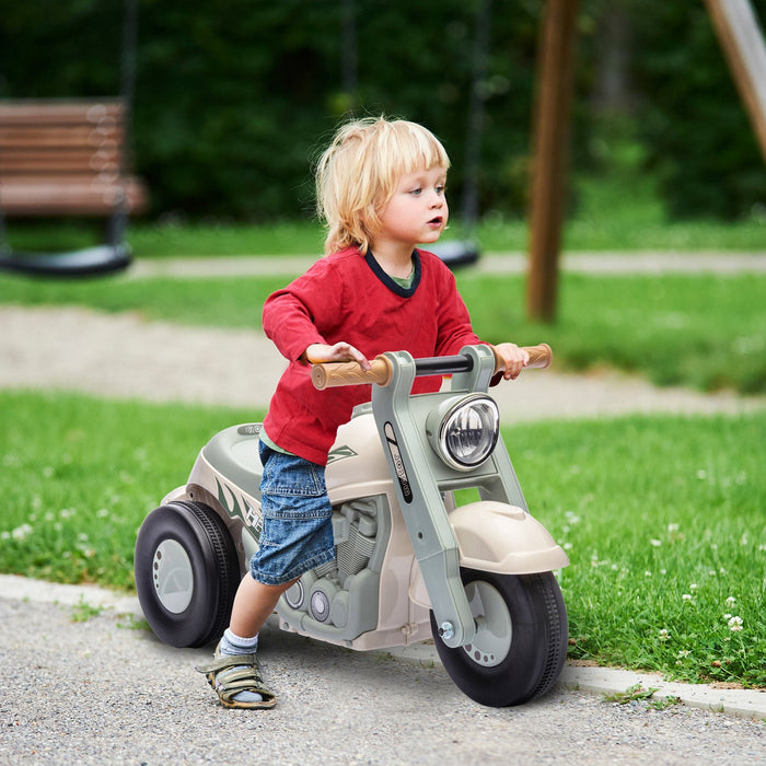 Qaba Baby Car, Push Car For 2-5 Years Old With Music And Bubble, Foot To Floor Sliding Ride On Car F