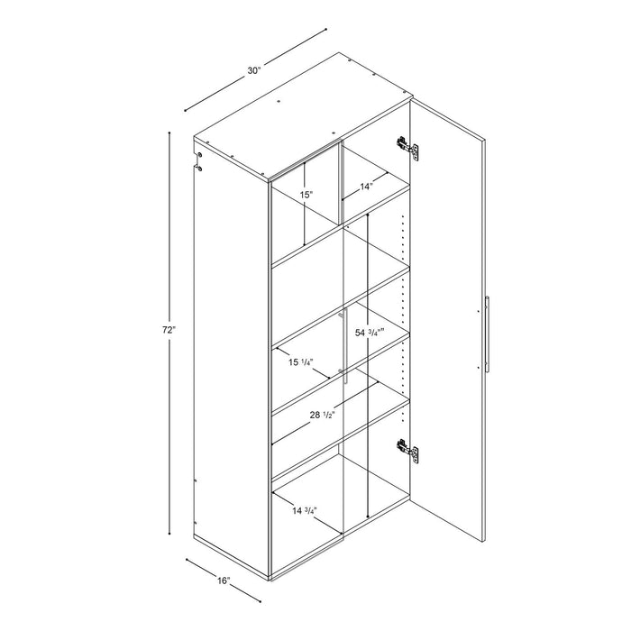 Hangups 30-inch Garage Storage Cabinet - Black 