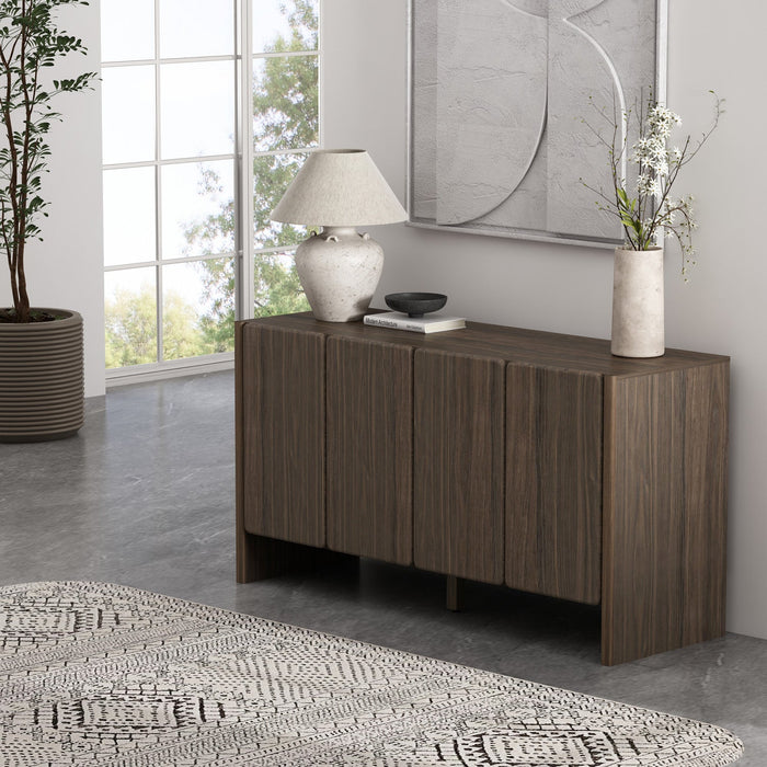 Linda Modern 60\" Sideboard in Walnut Brown Buffet 