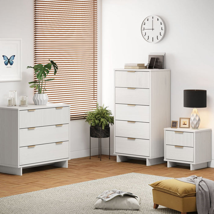 Granville Modern 3-Piece Dresser Set in White 
