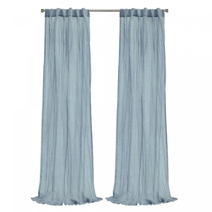 Habitat Paloma Cream Sheer Dual Header Curtain Panel - 52 x 63