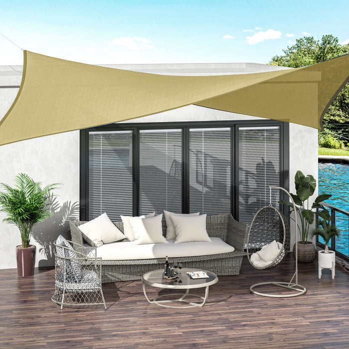 Outsunny Square 12’ Canopy Sun Sail Shade Garden Cover Uv Protector Outdoor Patio Lawn Shelter With 