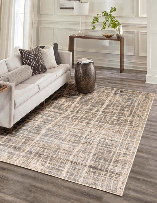 Lattice Grey Area Rug - 5'0\" X 8'0\"  