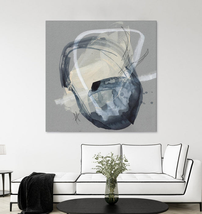\"Tandem Loops I\" Giant Art 54x54 Wall Art