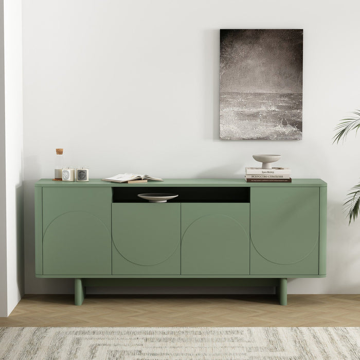 Ella Modern 71\" Sideboard in Sage Green 
