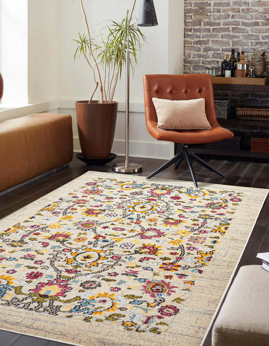 Rosa Ivory Rug 5'0\" x 8'0\" 